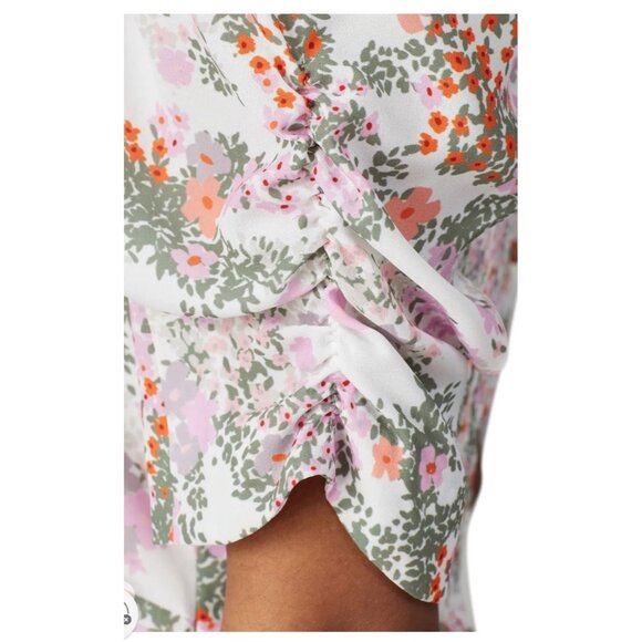 Rebecca‎ Minkoff Floral Square Randy Dress XL Coquette Trad Dollette Cottagecore - Picture 5 of 10